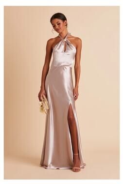 birdy grey maria convertible dress Silver Bridesmaid Dress Mesh Size Large